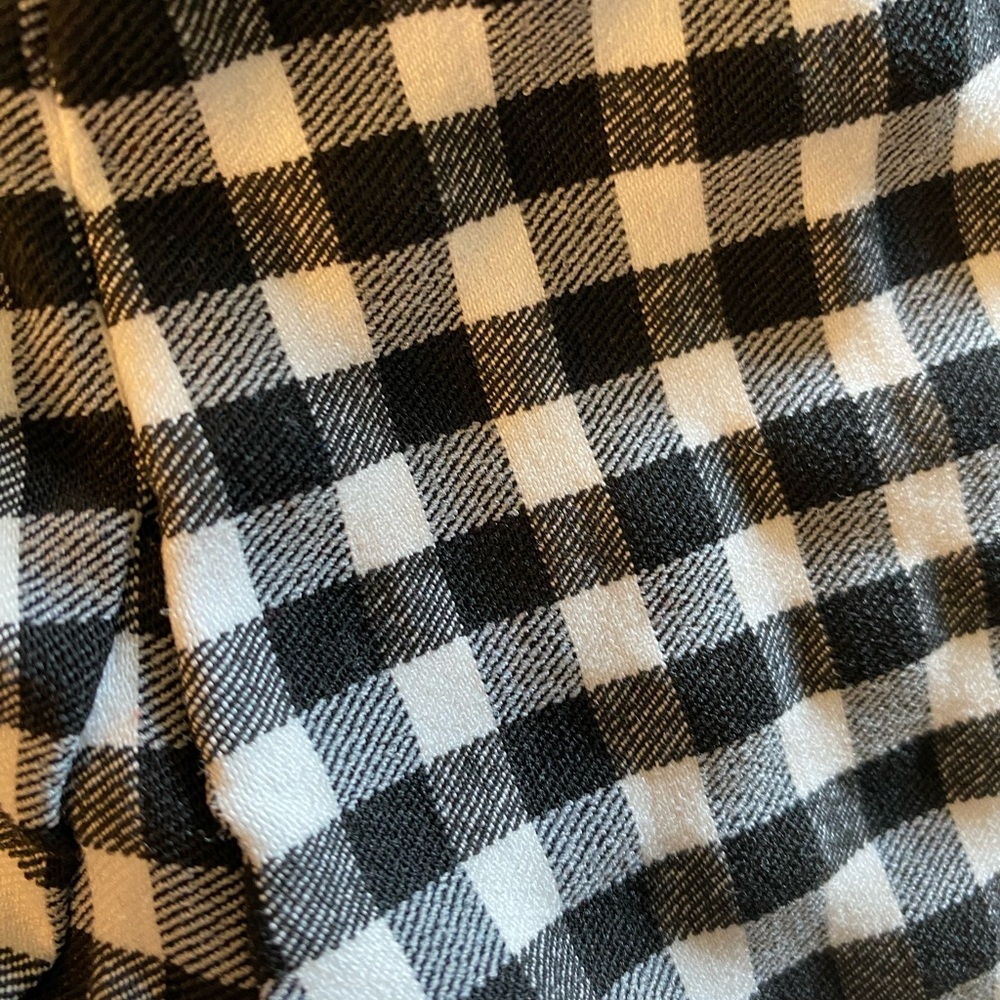 Haute Monde Black plaid blazer crop one button size small - Picture 5 of 5